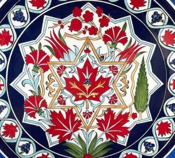 Iznik Tile Plate | Canada–Türkiye Business Gift 30 cm - 2