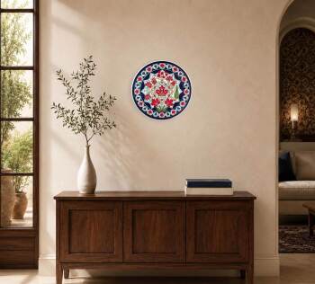 Iznik Tile Plate | Canada–Türkiye Business Gift 30 cm - 3