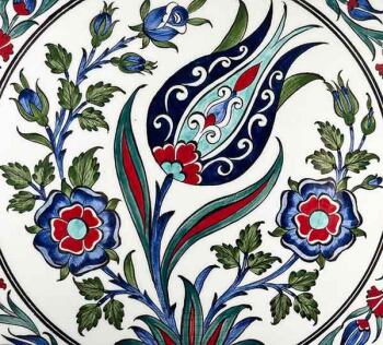 Iznik Tile Plate | England–Türkiye Business Gift 30 cm - 2