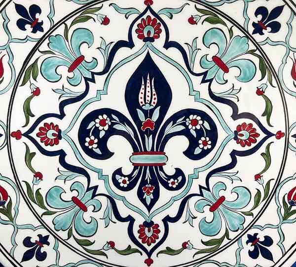 Iznik Tile Plate | France–Türkiye Business Gift 30 cm - 2