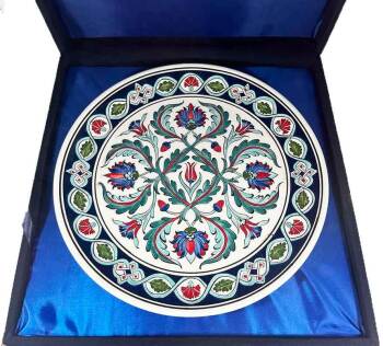 Iznik Tile Plate | Germany–Türkiye Business Gift 30 cm - 5