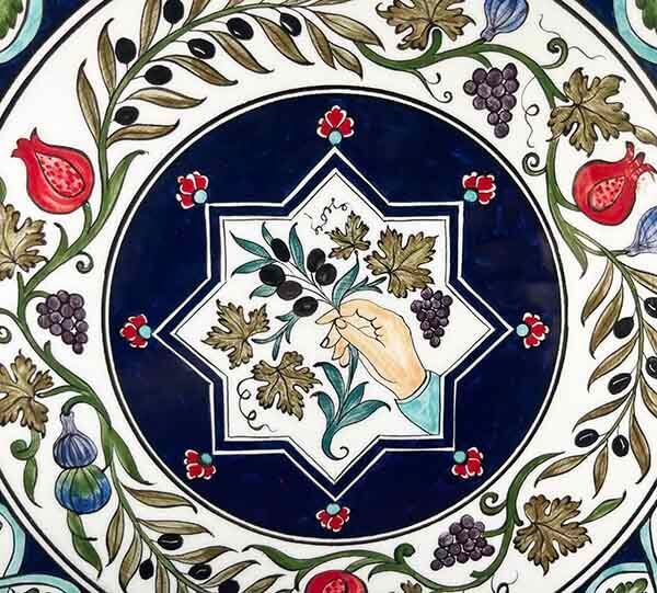 Iznik Tile Plate | Italy–Türkiye Business Gift 30 cm - 2