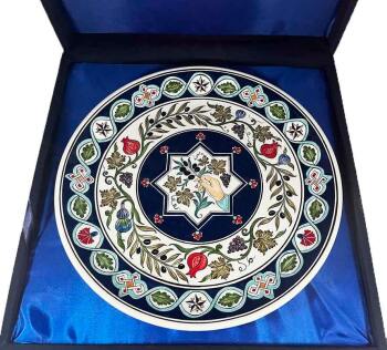 Iznik Tile Plate | Italy–Türkiye Business Gift 30 cm - 5