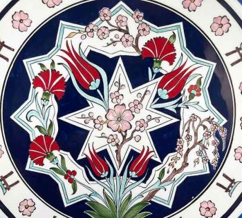 Iznik Tile Plate | Japan–Türkiye Business Gift 30 cm - 2