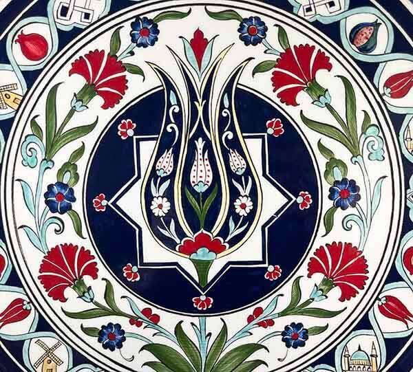 Iznik Tile Plate | Netherlands–Türkiye Business Gift 30 cm - 2
