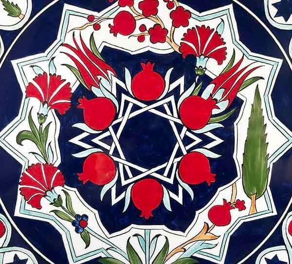 Iznik Tile Plate | Spain–Türkiye Business Gift 30 cm - 2