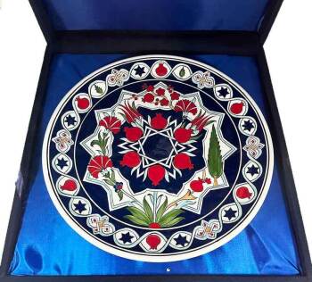 Iznik Tile Plate | Spain–Türkiye Business Gift 30 cm - 5