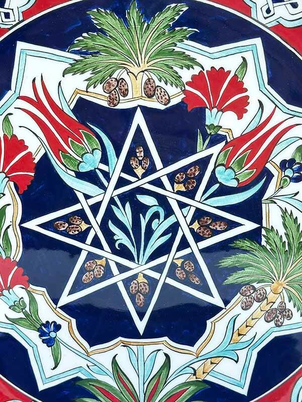 Iznik Tile Plate | UAE–Türkiye Business Gift 30 cm - 5