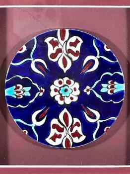 Iznik Tile Promotion Gift Plaque – Night Garden Design - Çini Evi (1)