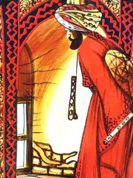 Kaplumbağa Terbiyecisi Çini Tabak - Çini Evi (1)