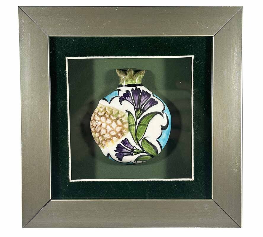 Karanfil Zarafeti – İznik Çinili Nar Plaket - 1