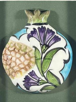 Karanfil Zarafeti – İznik Çinili Nar Plaket - 2