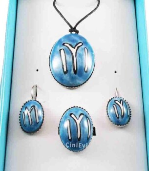 Kayı Boyu Çini Takı Seti - Çini Evi (1)