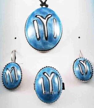 Kayı-Stamm-Keramik-Schmuckset - 1