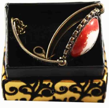 Kırmızı Kaplama Atatürk İmzalı Bileklik - Çini Evi (1)