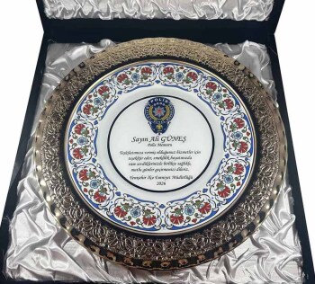 Kişiye Özel Gümüş Tabak - Çini Evi (1)