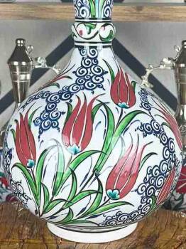 Klassische Tulpen – Iznik-Keramikvase - Çini Evi (1)