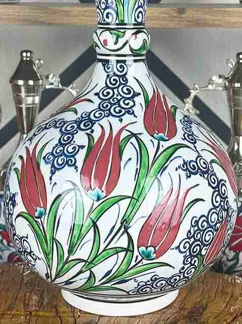 Klassische Tulpen – Iznik-Keramikvase - 2