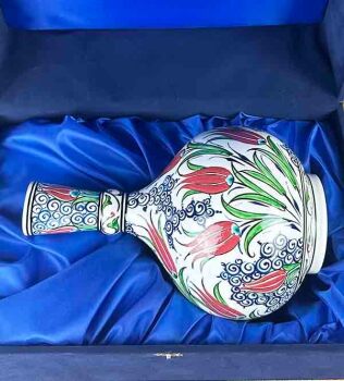Klassische Tulpen – Iznik-Keramikvase - 4