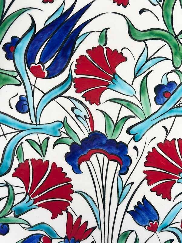 Kültürel Miras, Karanfil ve Lale Bahçesi – İznik Çini Tabak - 2