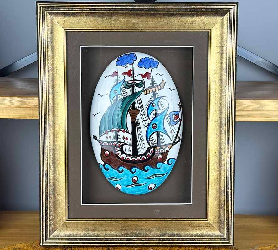Kulturelles Repräsentationsgeschenk – Handgefertigter Wandschmuck mit Kalyon-Motiv - 1