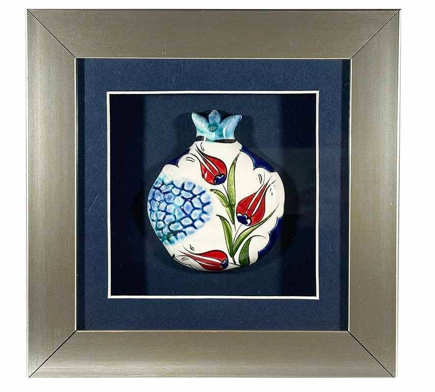 Lale Bahçesi – İznik Çinili Nar Plaket - 1