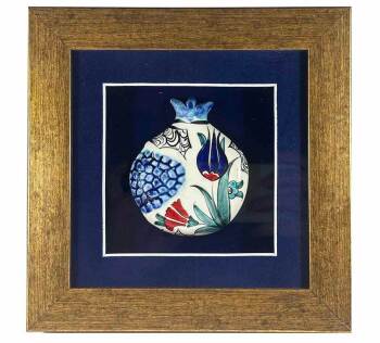 Lale & Karanfil Zarafeti – İznik Çinili Nar - Çini Evi