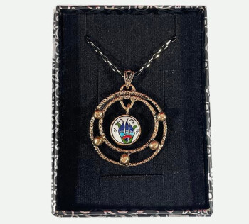 Lale Kolye Ucu - Çini Evi (1)