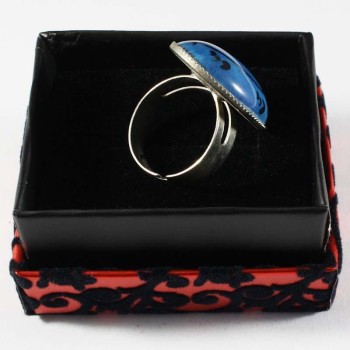 Lale Patterned Pottery Ring - Çini Evi (1)