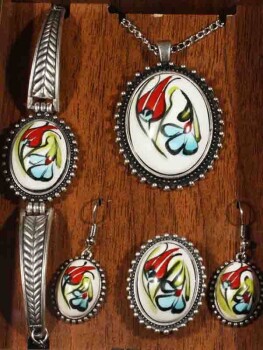 Lale Ve Bahar Takı Seti - Çini Evi (1)