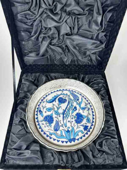 Lale Ve Nar Gümüş Şekerlik - Çini Evi (1)