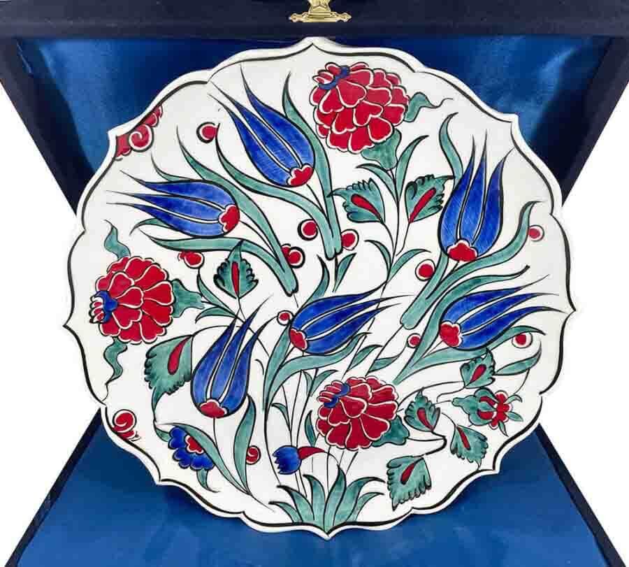 Lalezar 25 cm Iznik Ceramic Plate - 1