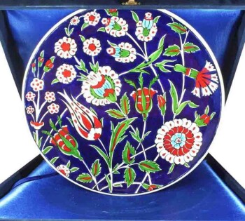 Lawyer Gift 30 cm Iznik Ceramic Plate - Çini Evi