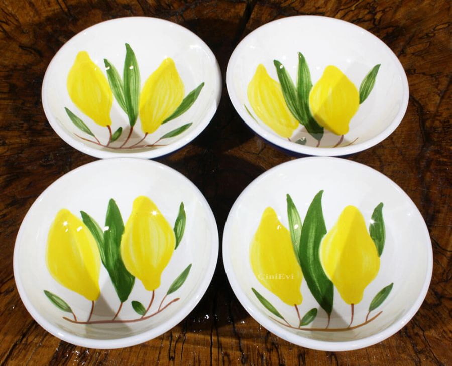 Lemon patterned bowl set - 2