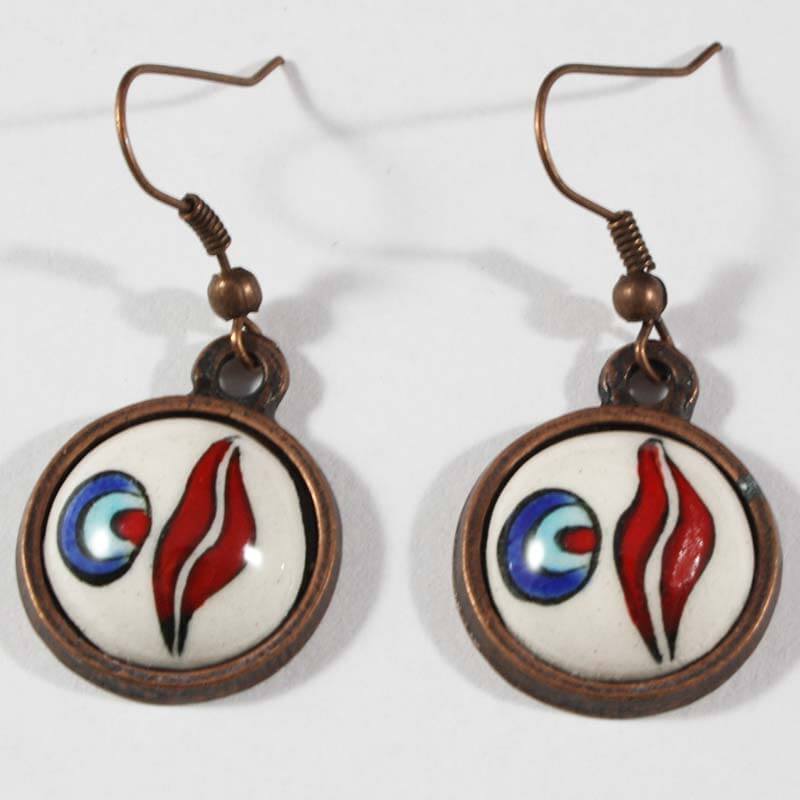 Leopard Patterned Earrings - 1