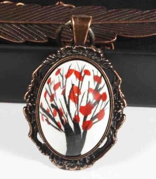 Life Tree Pattern Iznik Tile Bookmarks - Çini Evi