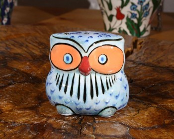 Lone Owl Ceramic Figurine - 1