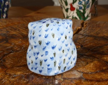 Lonely Owl Pottery Figurine - 3