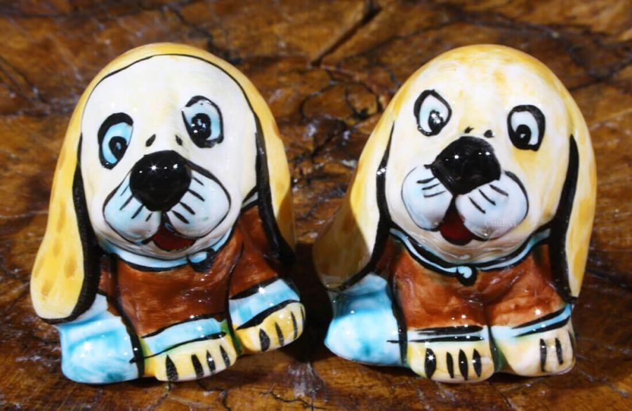 Long-Eared Dog Figurines - 1