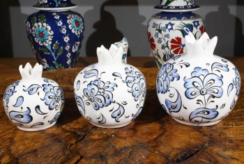 Lotus Desen Nar Takımı - Çini Evi