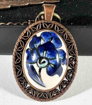 Lotus Esintisi İznik Çini Kitap Ayracı - Çini Evi