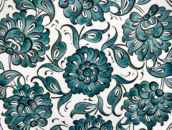 Lotus 25cm Iznik Tile Plate - 2