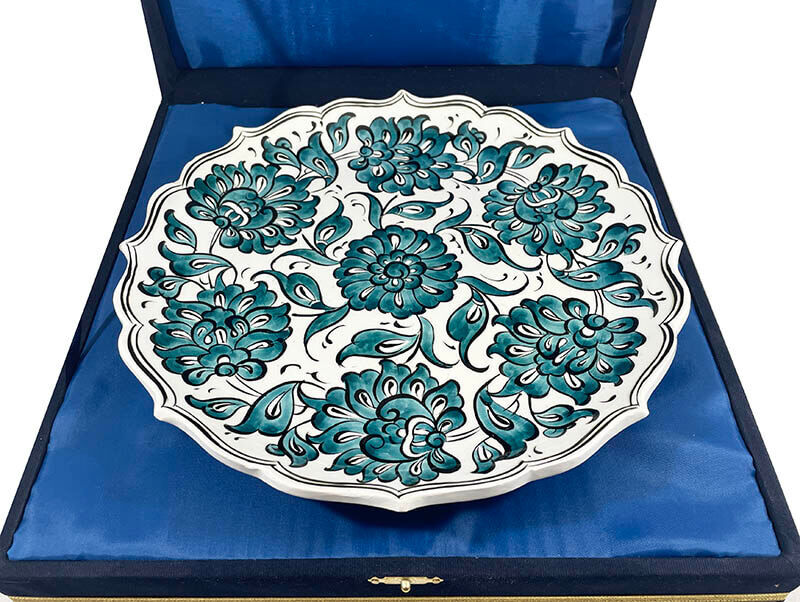Lotus 25cm Iznik Tile Plate - 3