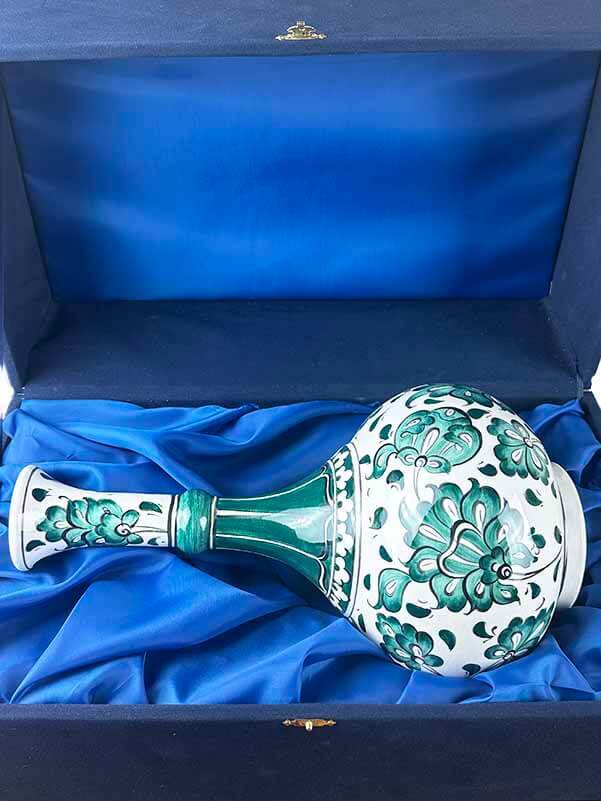 Lotus Motif Iznik Ceramic Vase - 2