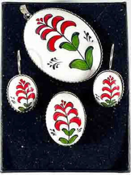 Love Ladder Iznik Ceramic Jewelry Set - 1