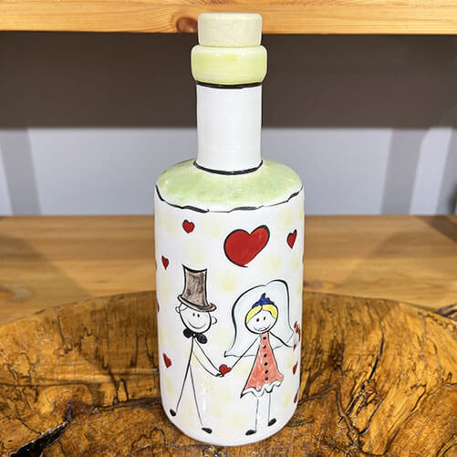 Lovers Pattern Oil Cruet - 1