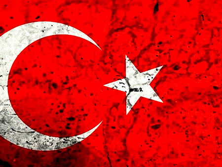 Malerei der türkischen Flagge - 2