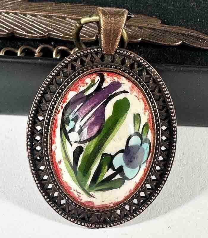 Marque-page en Céramique d’Iznik – Élégance du Printemps - 1