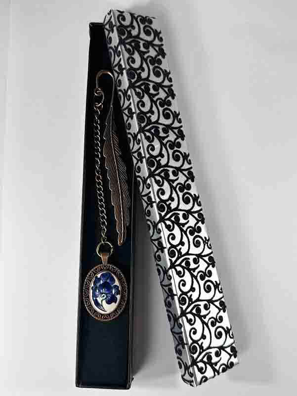 Marque-page en céramique d’Iznik – Motif Fleur de Lotus « Brise de Lotus » - 2