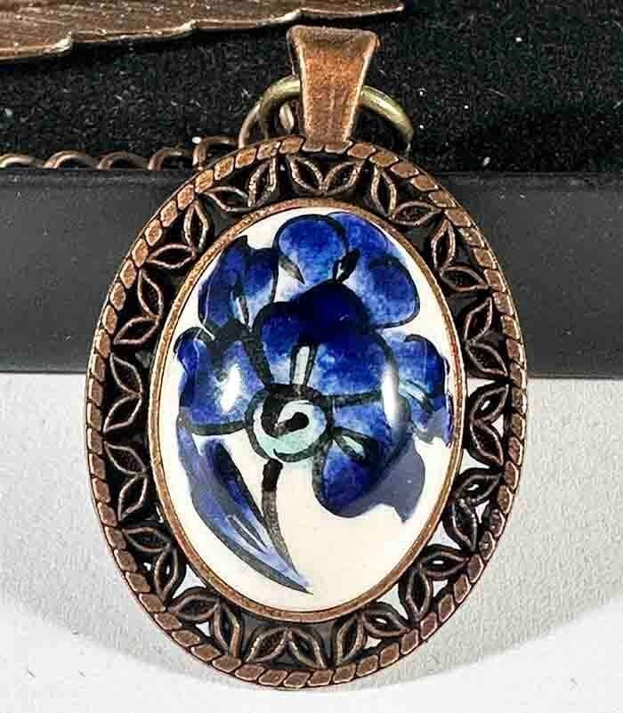 Marque-page en céramique d’Iznik – Motif Fleur de Lotus « Brise de Lotus » - 1